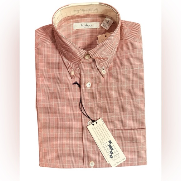 Turnberry Men's Red Plaid Shirt Size Small - Picture 1 of 4